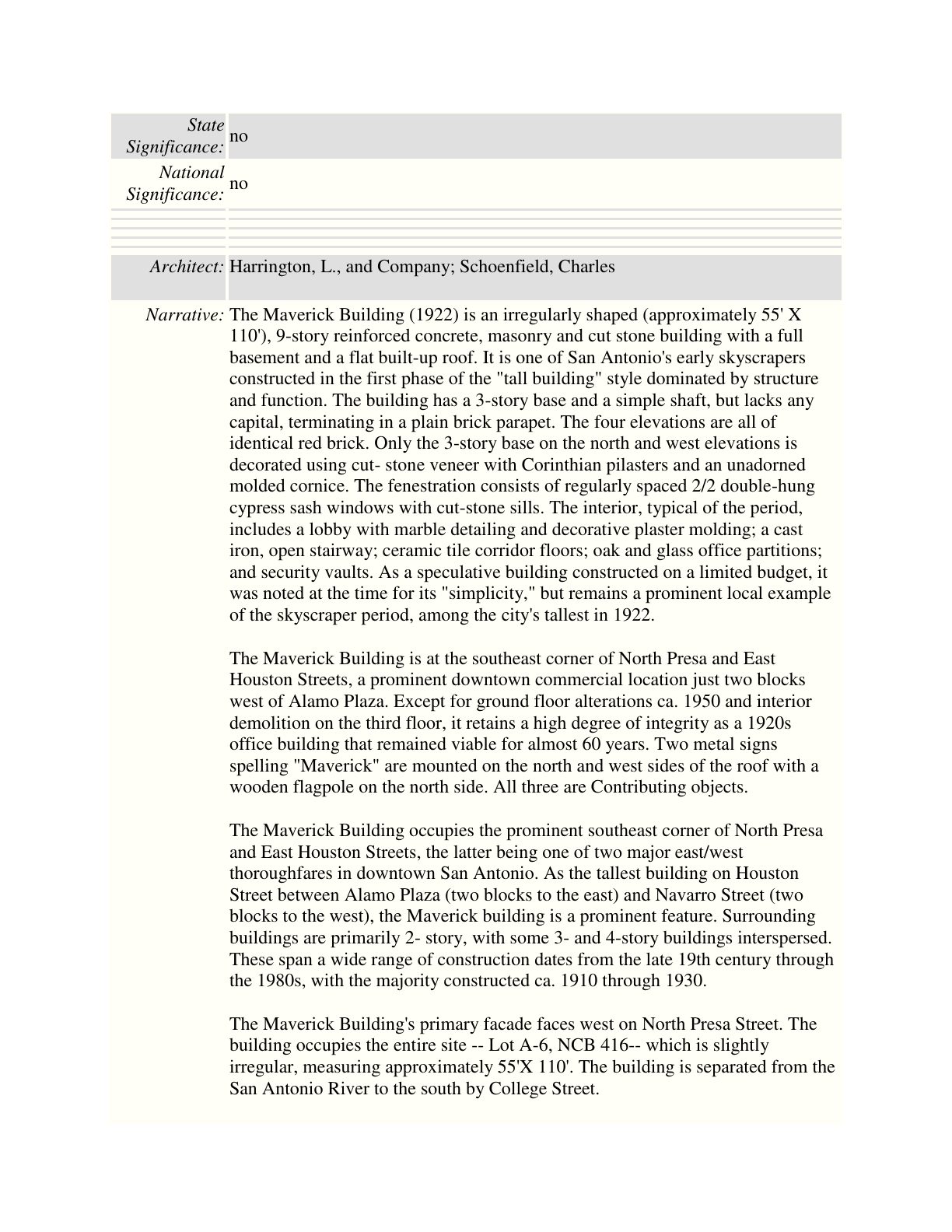 National Register Nomination — page 2