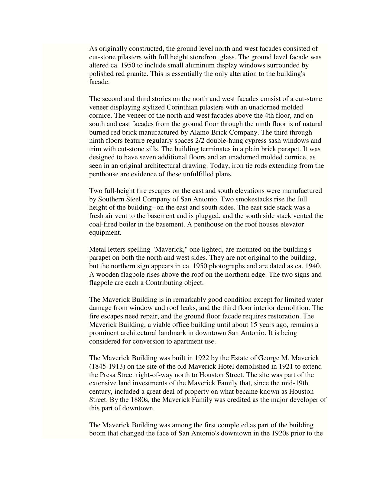 National Register Nomination — page 4