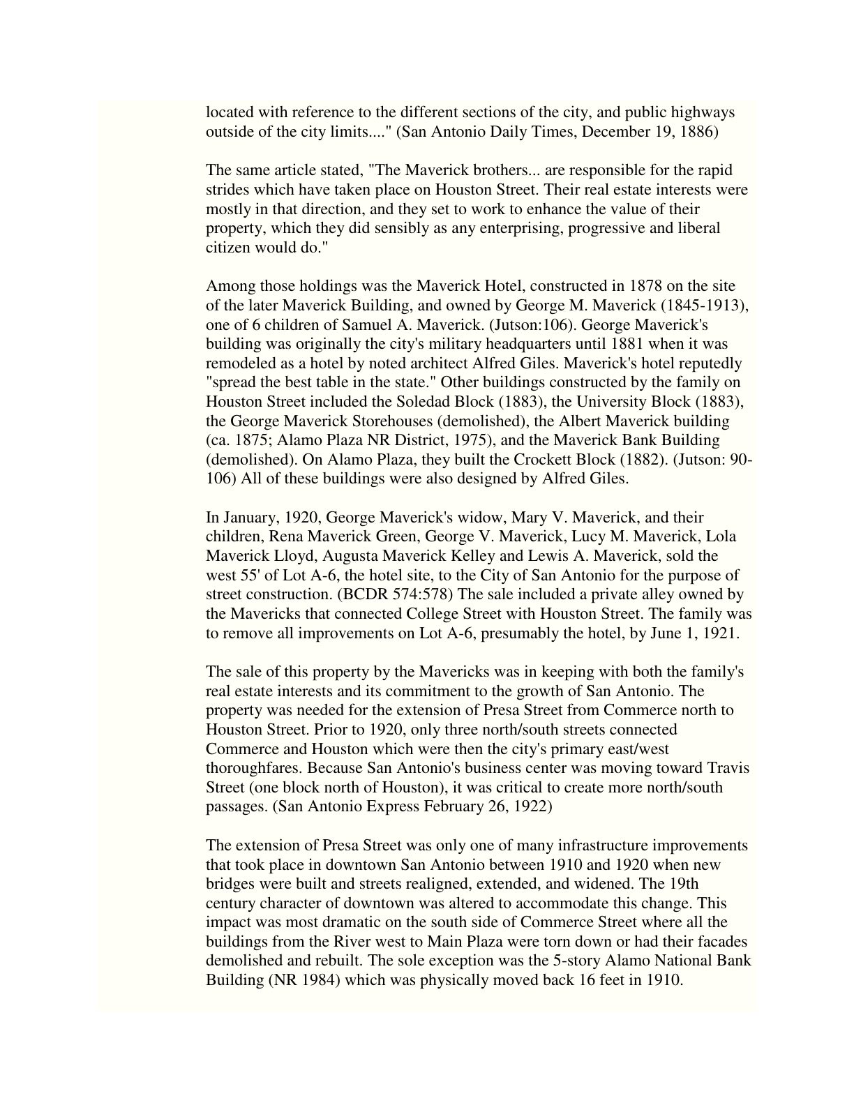 National Register Nomination — page 6